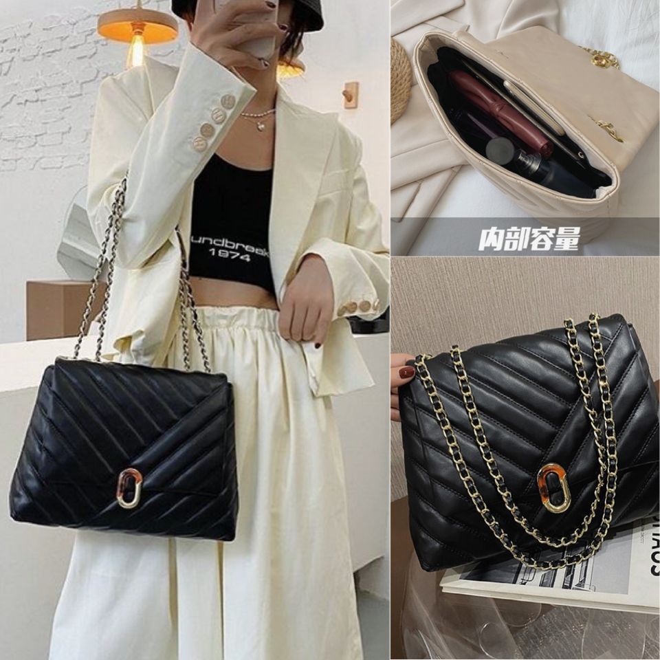 TAS PESTA WANITA TAS KERJA KANTOR KONDANGAN SELEMPANG TALI RANTAI ARISAN WEDDING HITAM BLACK JT6024 