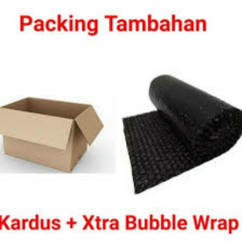 

Packing Tambahan Dus + Bubble Wrab Agar Lebih Aman