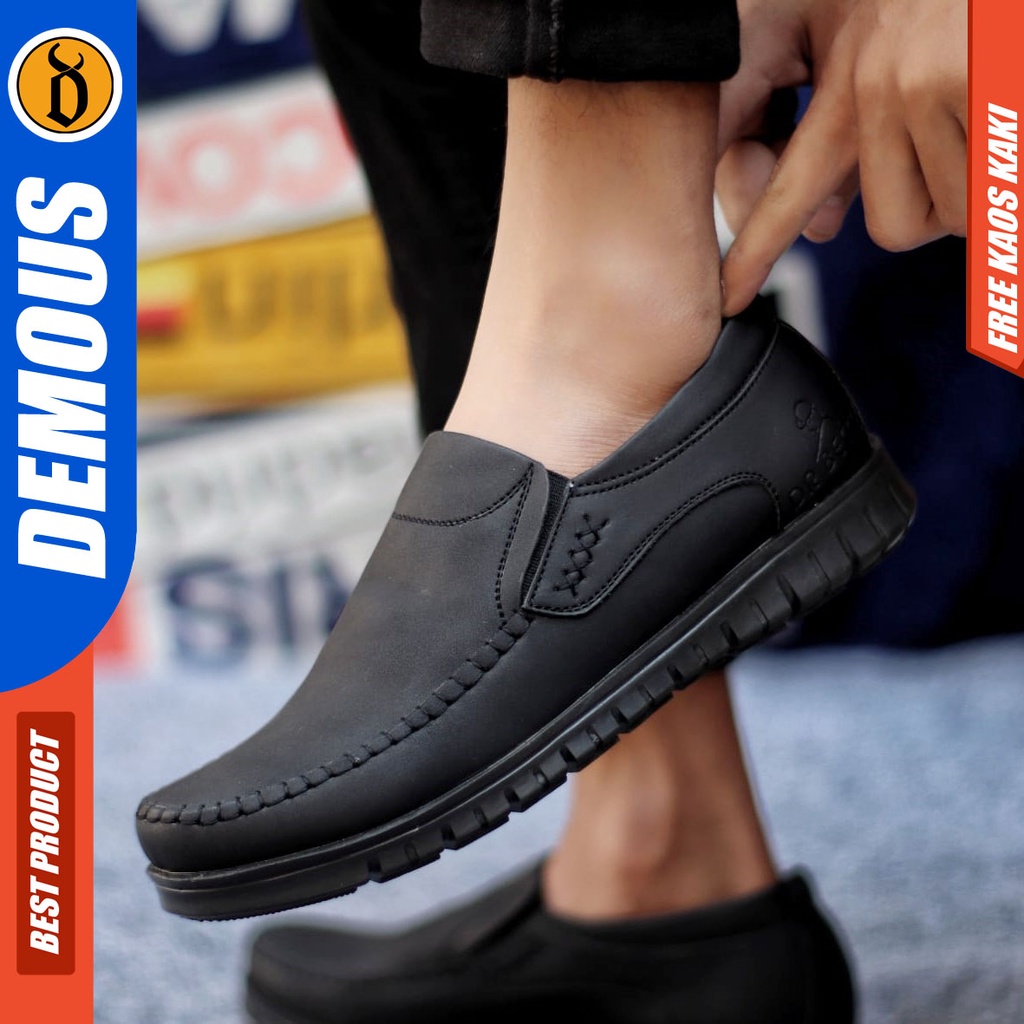 DEMOUS BLEND Sepatu Kasual Slip On Pria Casual Kerja