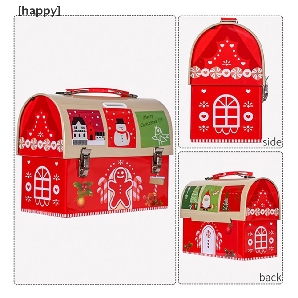 Ha 2022 Toples Kaleng Penyimpanan Permenbiskuitsnack Tema Natal Untuk Anak Id