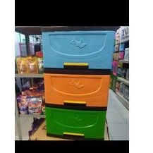 laci plastik 3 susun/ lemari laci 3 susun/laci warna warni/laci phylia 703
