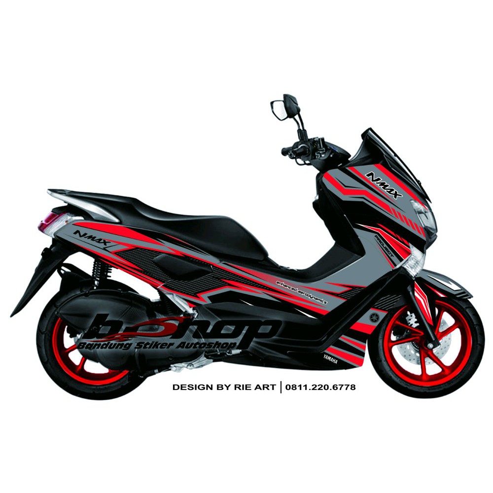 Sticker Full Body Decal Motor Yamaha Nmax Stabilo Simple Elegant Limited