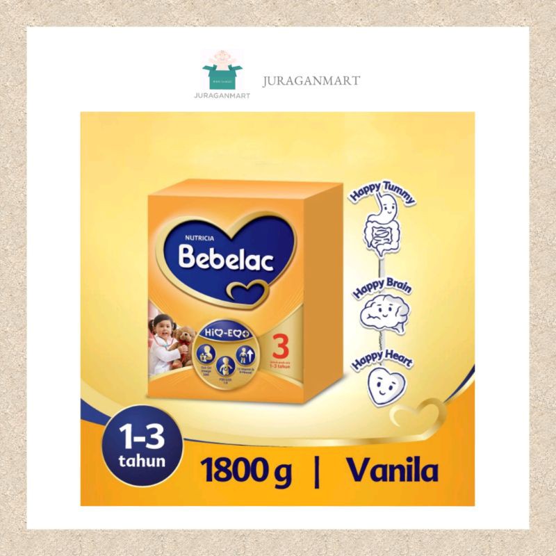 

BEBELAC By Nutricia Tahap 3 Vanila Uk.Jumbo 1800gr | Juraganmart