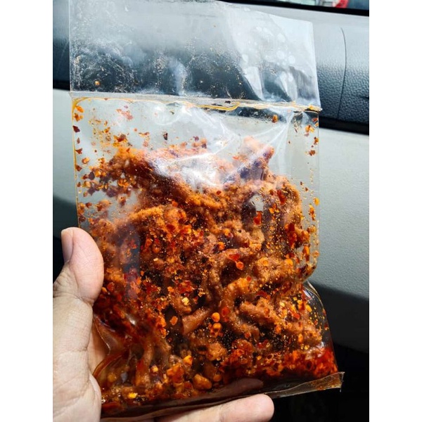 

kripik usus cikruh 100gr pedas & original gurih mantap jajanan