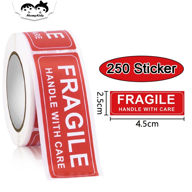 

COD Stiker Fragile 1 Roll 250Pcs Sticker Awas Pecah Jangan Banting STC07
