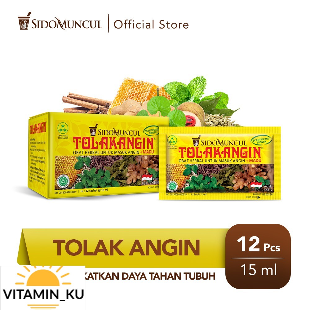 Tolak Angin Cair Dus 12's Herbal - Masuk Angin Daya Tahan Tubuh