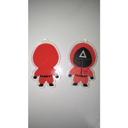 Ganci Keychain Akrilik SQUID GAME GUARD