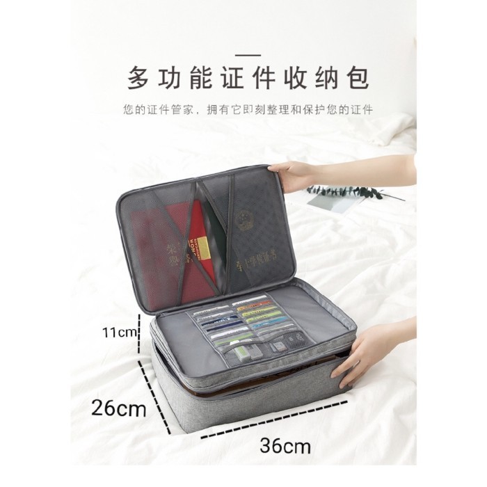 Tas Dokumen [LOCKIT] Anti Air dgn 3 Angka Kunci / Travel Document Bag 3 Digit Security Lock