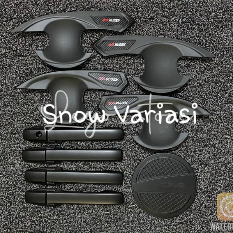 Mobilio Paket Mangkok Outer Handle Tank Cover hitam black dop RS