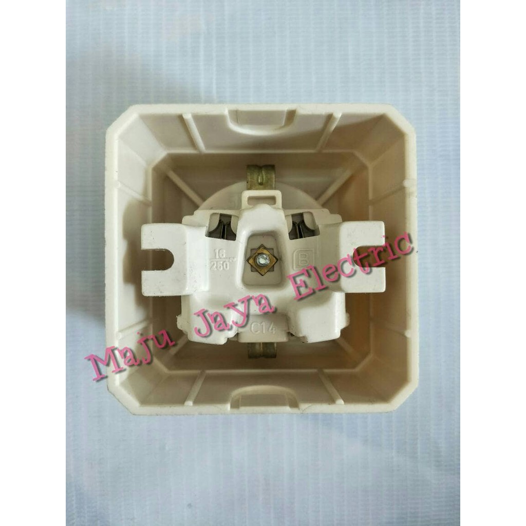 Jual StopKontak Stop Kontak Broco 1 Satu lubang Socket OB Outbow Tembok LS1