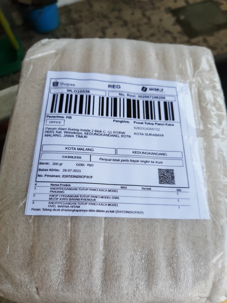 Knop / Pegangan Tutup Panci Model Oval Motif Kayu Bahan Phenolik