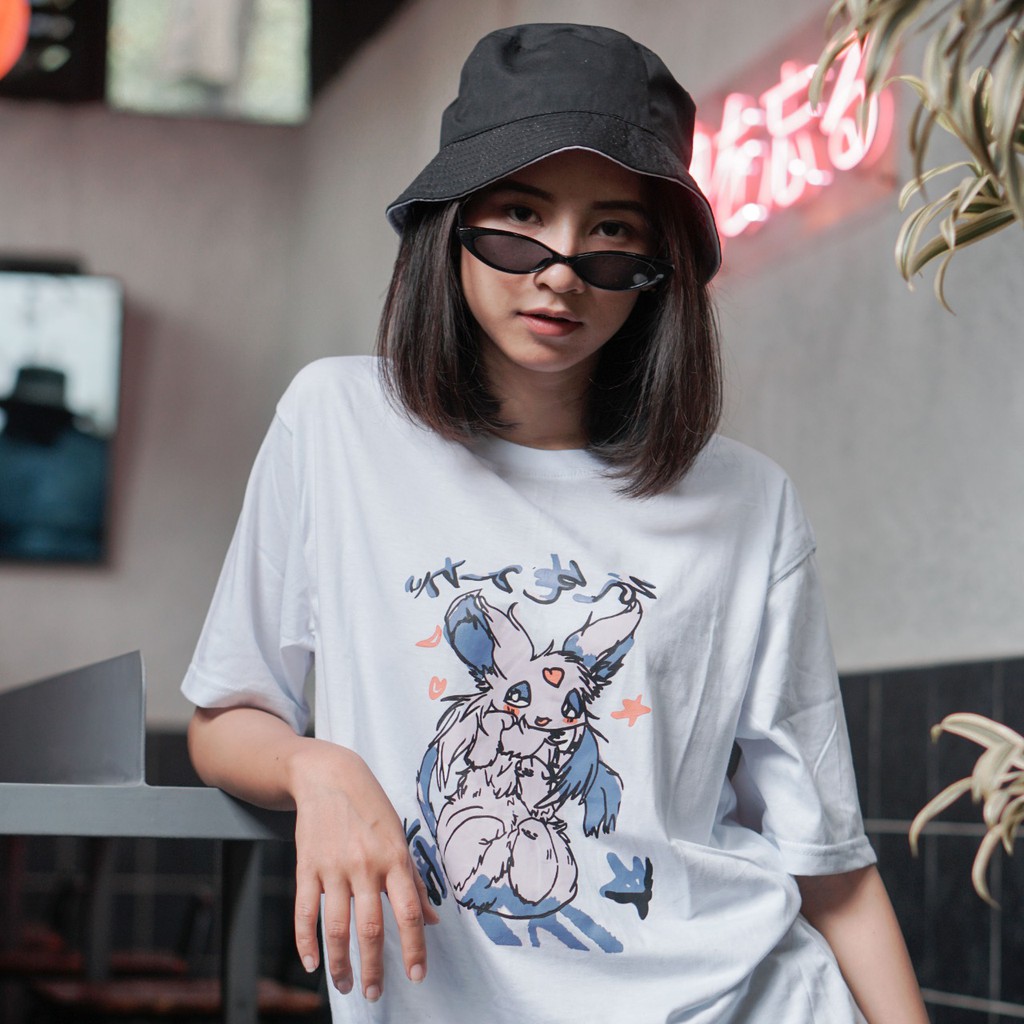 Oversized T-Shirt Kaos Pokemon Rabbit (RSL) NR