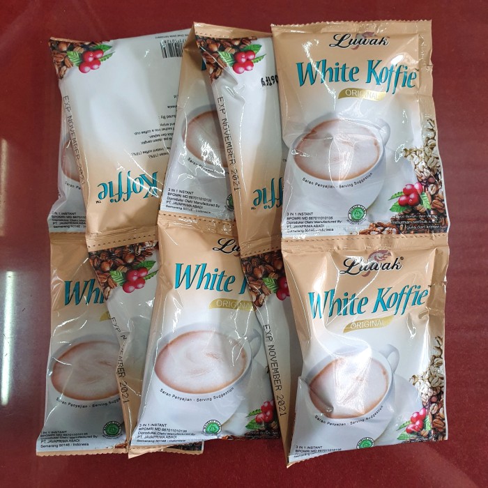 

NEW Kopi Luwak White Koffie Coffee - 1 Renceng isi 10 Pcs Sachet @20 Gram