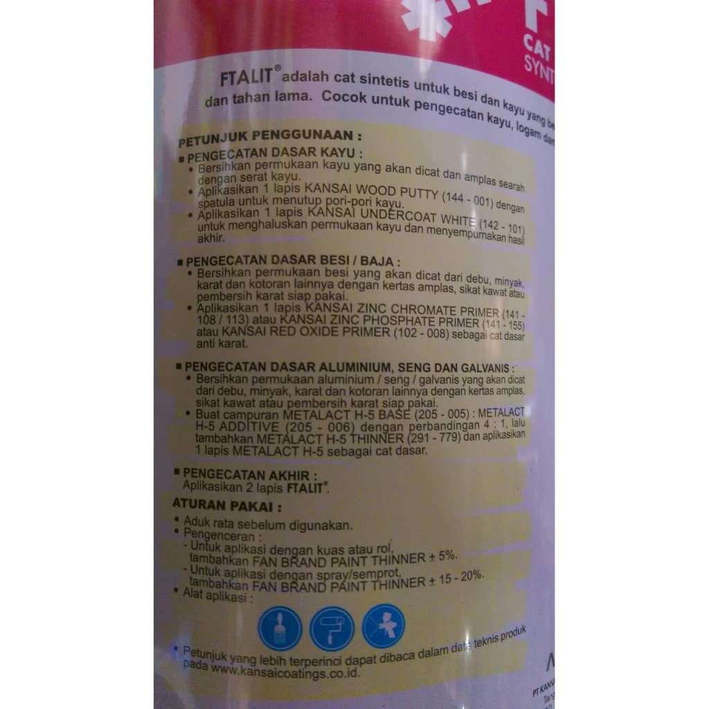 

DFD- CAT MINYAK FTALIT BESI KAYU LIGHT BLUE 115-603 ( 20 KG ) PAIL