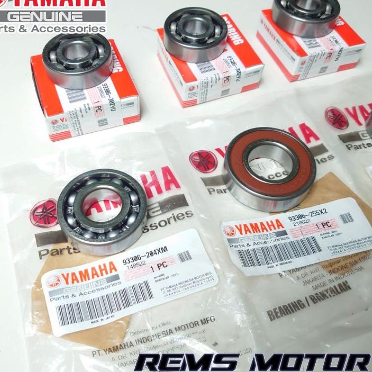 idFf4F9-- bearing set gearbox aerox nmax lexi original yamaha bering klaher laher laker lahar rasio 