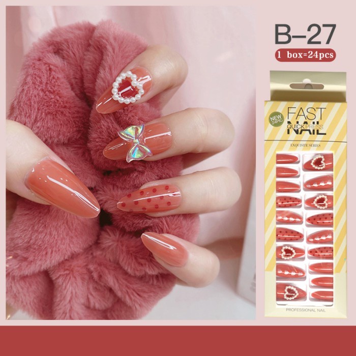 Kutek / Nail Polish / Kuku PALSU FAKE NAIL KUKU PANJANG FASHION KOREA LARIS 2022