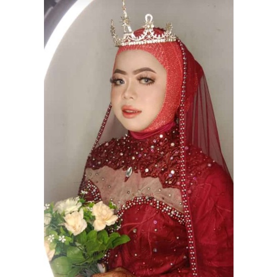 veil mutiara pengantin/slayer mutiara pengantin muslim