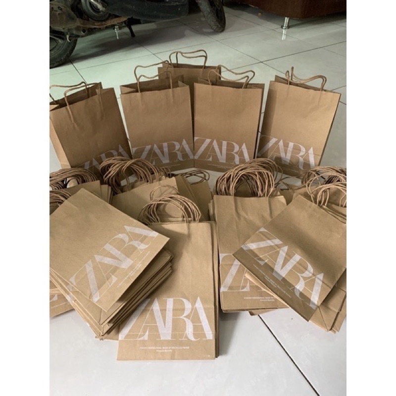 

paperbag paper bag Zara