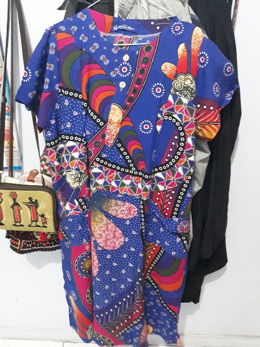 Daster Cantik Kencana Ungu Amelia (label Biru Asli Ori) : Homedress Batik Solo Adem Busui