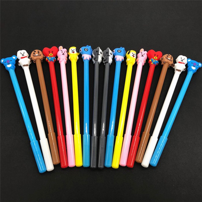 ☛TK☚ R147 Pulpen Fancy Gel Pena Karakter Pen Cartoon Perlengkapan Sekolah Stationary Pena COD