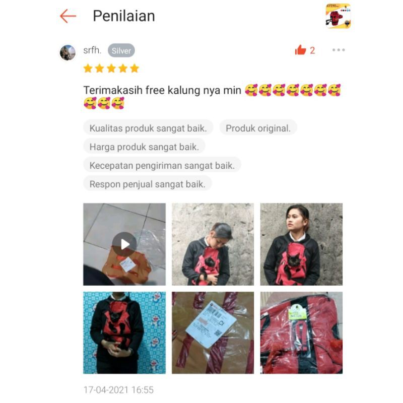 Tas Gendong Kucing Anjing Murah dan Praktis Kualitas Premium Bergaransi dan Nyaman / Perlengkapan Gendongan Kucing Anjing untuk Perjalanan Hewan Peliharaan / Pet Travel Gendongan Kucing Front Back Pack Motif Polos dan Kulit