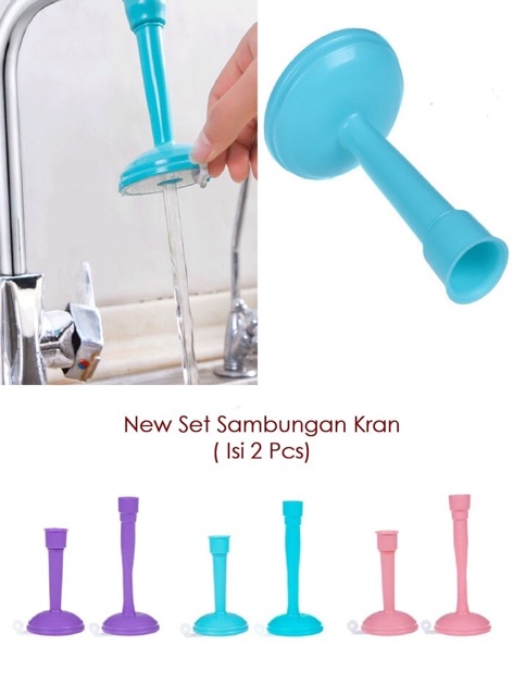 Sambungan kran air 1 set isi 2 ( irit air hingga 50% )bs diputar ok  god