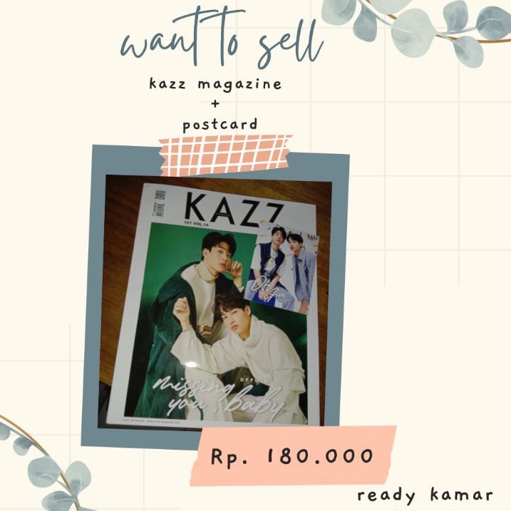 KAZZ MAGAZINE OFFGUN + POSTCARD