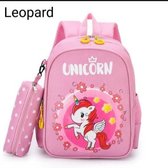 NIQABIS Tas Ransel Anak Perempuan Karakter Unicorn Tas Sekolah Anak PG PAUD TK SD Tas Anak Cewek