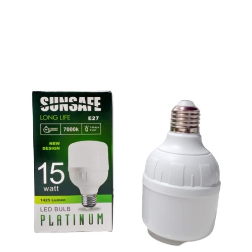 Lampu Led Sunsafe Platinum10W 15W 20W 30W Bohlam Led Cahaya Putih