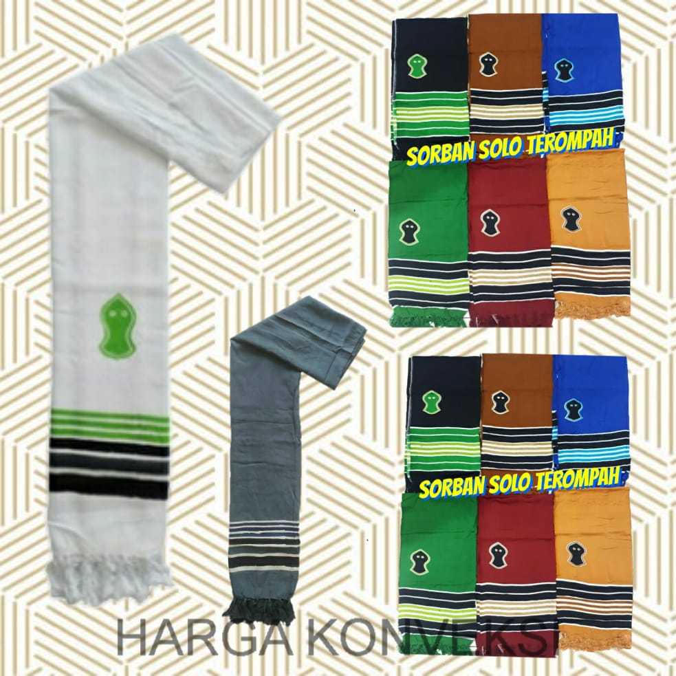 sorban terompah sorban solo rida sorban motif terompah
