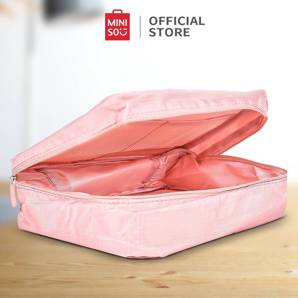 MINISO Tas Travel Penyimpanan Tas Travel Bag Foldable Travel Bag Praktis Organizer Pouch Makeup Orga