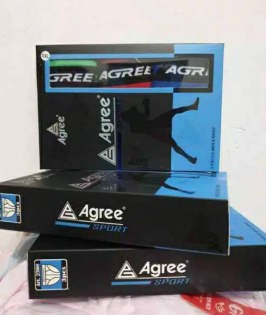 Celana Dalam Pria Agree Sport Biru Harga 3 pcs