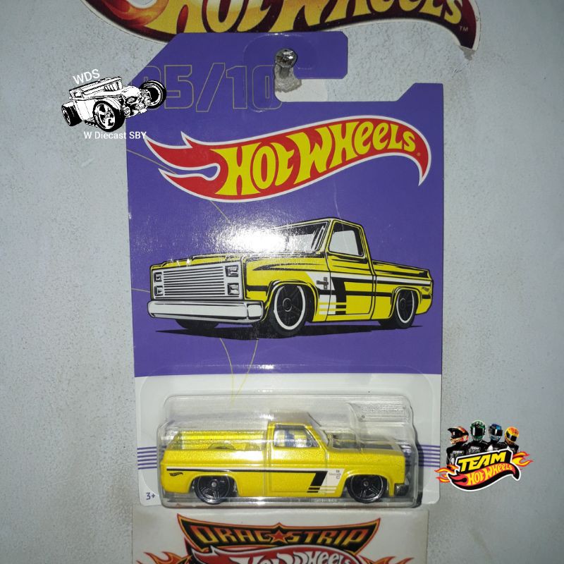 Hot Wheels 83 Chevy Silverado Yellow Base Body Besi Thailand Hobi Mainan Collector Balap Race