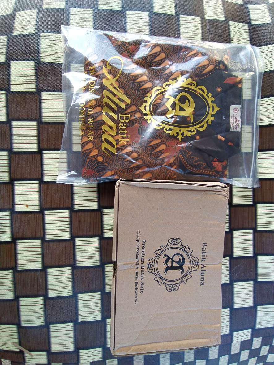 Baju Batik Pria Lengan Panjang Modern Limited Edition Batik Cowok Modern Premium Solo Aluna Gba 096