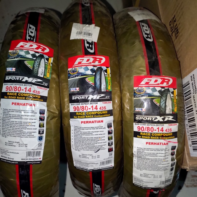 Ban Luar FDR Soft Compound Ukuran 90 80 Ring 14 MP 76 MP27 Sport XR