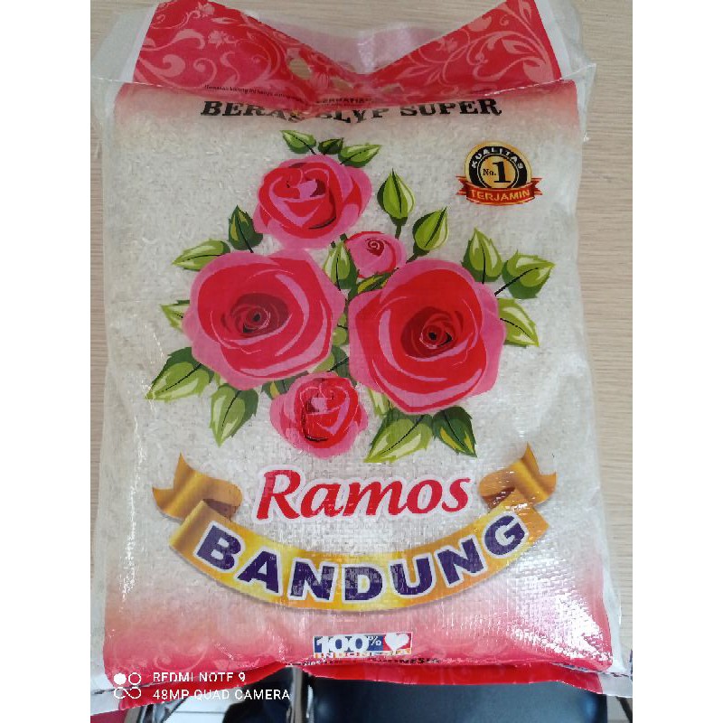 

Beras Setra Ramos Cap Kembang kemasan 5kg