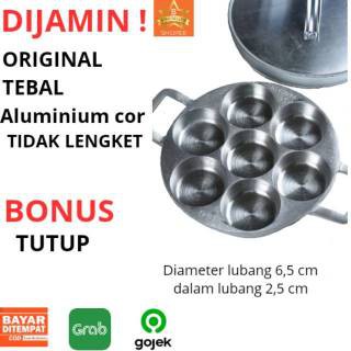 Loyang CETAKAN 7 Lubang Kue Lumpur Martabak Mini Dorayaki Telor Ceplok Apem Serabi Selong Uk Standar