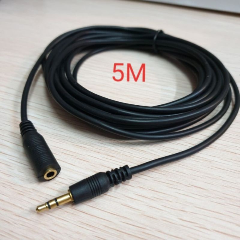 KABEL EXTENSION AUX AUDIO 3.5mm 5 METER/ KABEL AUDIO 5METER