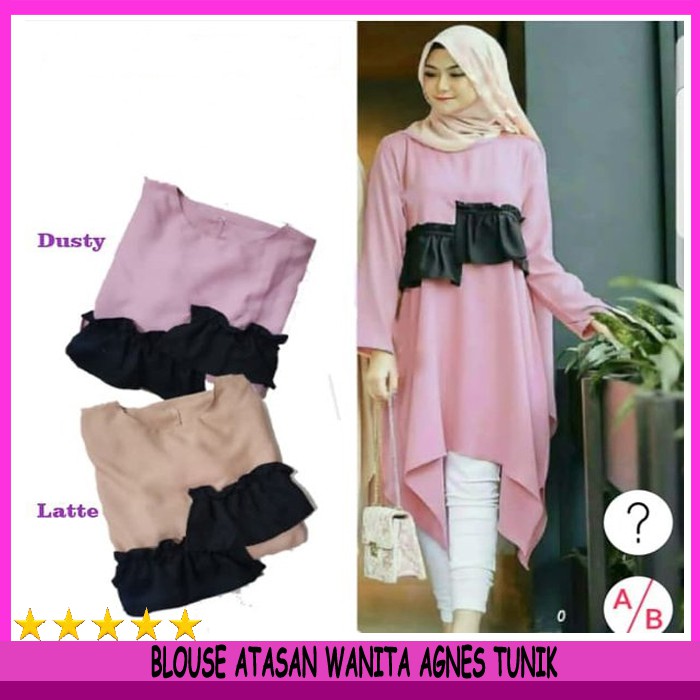 ATASAN WANITA MUSLIM BIG SIZE XXL TUNIK  MUSLIM WANITA 