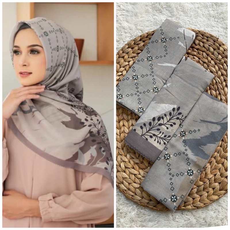 251- 300  Hijab segiempat voal motif-286