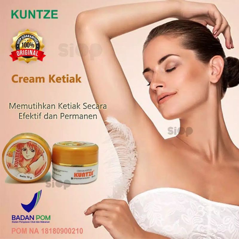 KUNTZE CREAM PEMUTIH KETIAK DAN SELANGKANGAN BPOM - CREAM PEMUTIH KETIAK DAN SELANGKANGAN