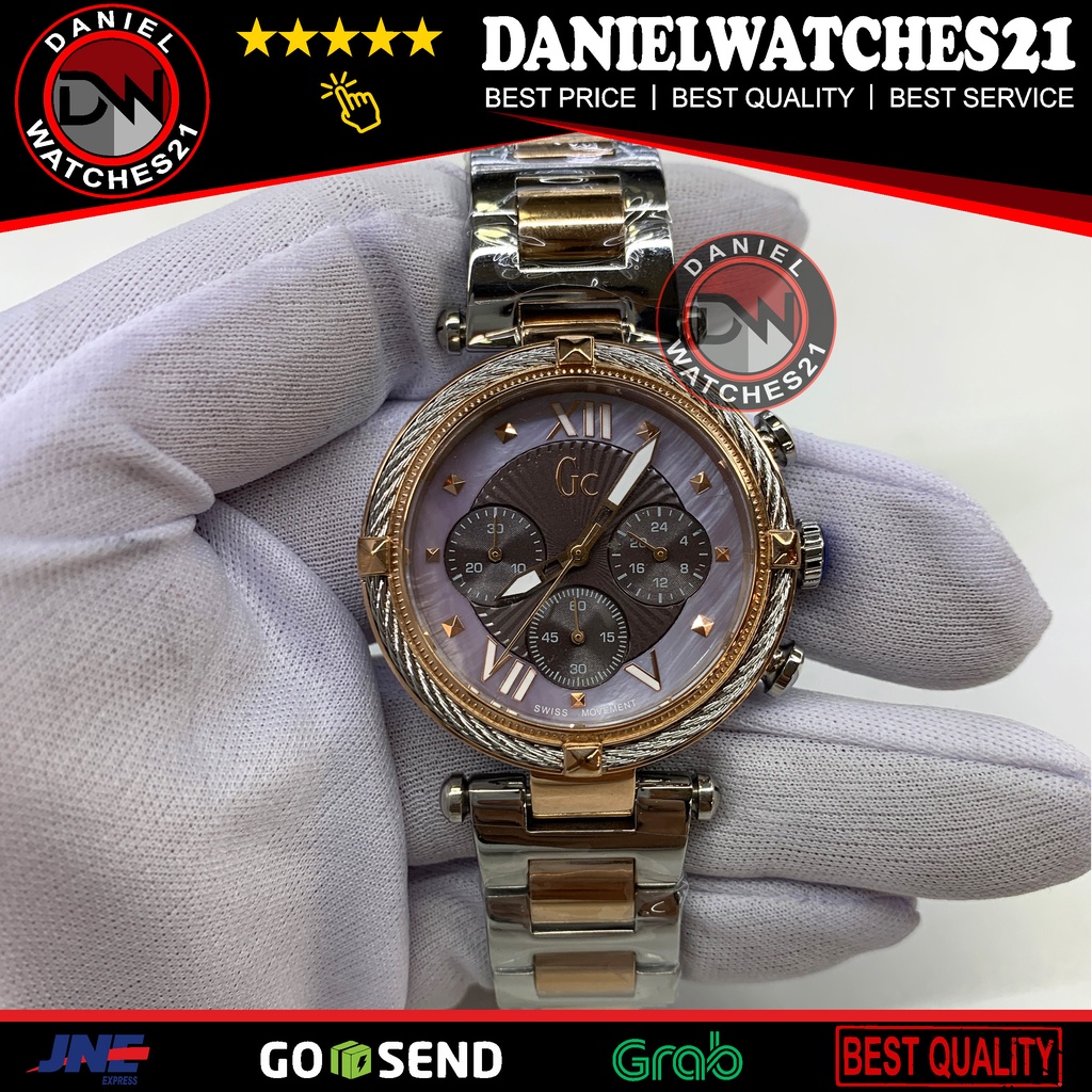JAM TANGAN MODEL GC CABLECHIC TWO TONE GREY Y16015l5