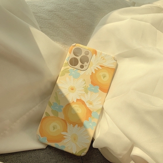 Case Bahan Tpu Kulit Buatan Motif Lukisan Minyak Bunga