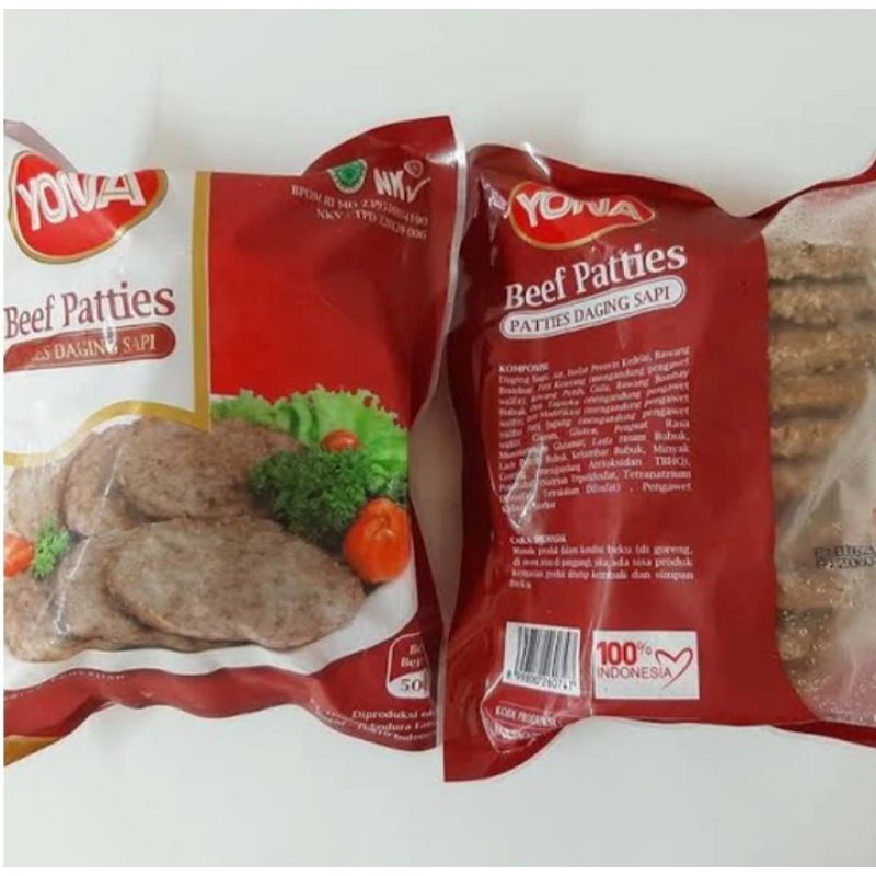 

Beef Patties Yona 500gram