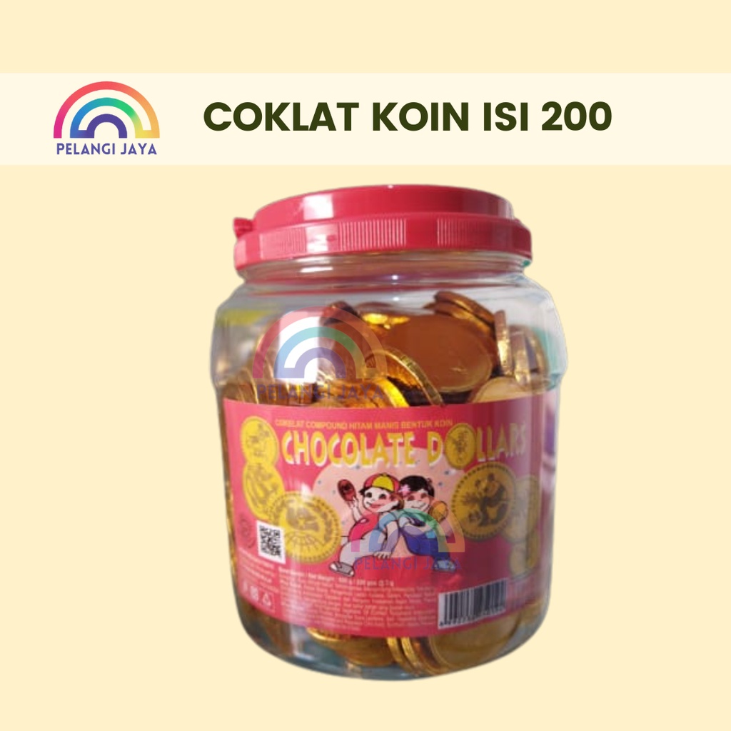 

COKLAT KOIN ISI 200 CHOCOLATE DOLLARS COKLAT AYAM COKLAT JADUL COKLAT EMAS PERMEN KOIN