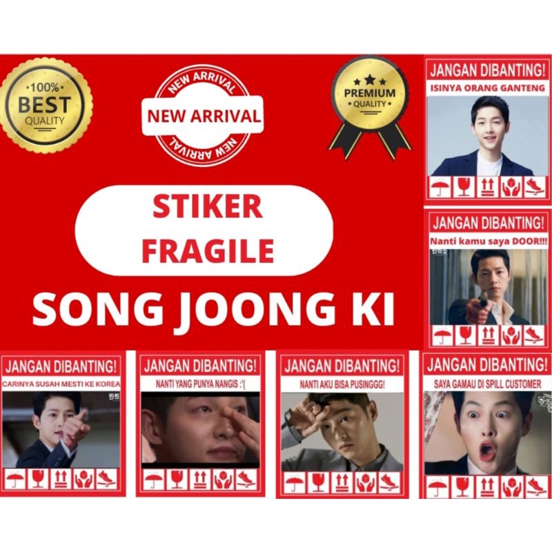 

(READY STOK)Stiker Fragile K-POP Song Joong Ki | Stiker Fragile Pecah Belah | Stiker Jangan Dibanting | Stiker