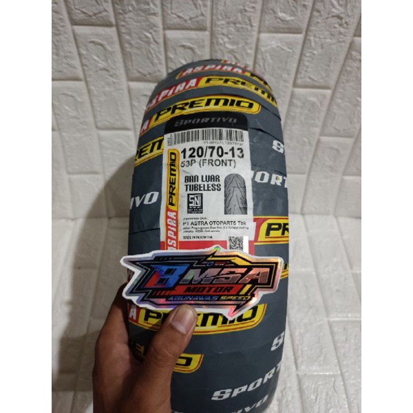 Ban Depan Aspira Premio Sportivo Tubeless 120/70-13Yamaha Nmax
