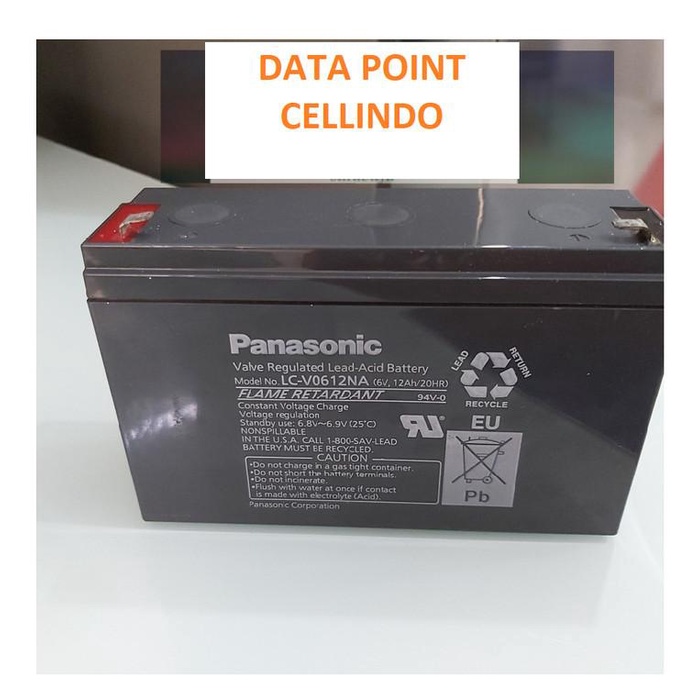 Drone Acc Battery Rechargeable Panasonic 12Volt / Baterai Ups / Aki Kering - Ori