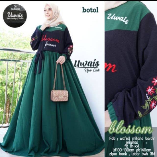 Gamis blussom waffle milano premium