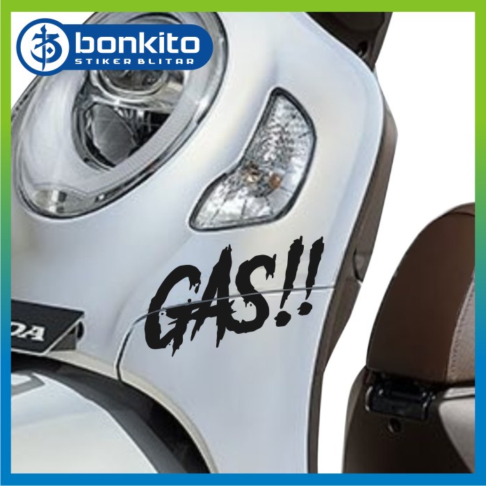Sticker Gas Stiker GASS Motor Scoopy / GAS Stiker HEREX / Stiker GAS Tangki Motor Terbaru
